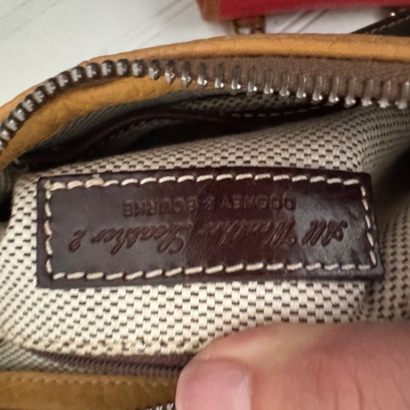 Dooney & Bourke vintage Y2K micro mini pebble leather shoulder bag Tan - Picture 5 of 8